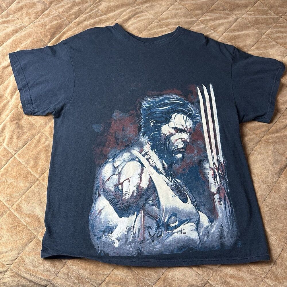 Vtg Y2K Wolverine Shirt Mens XL X-men Marvel Comics